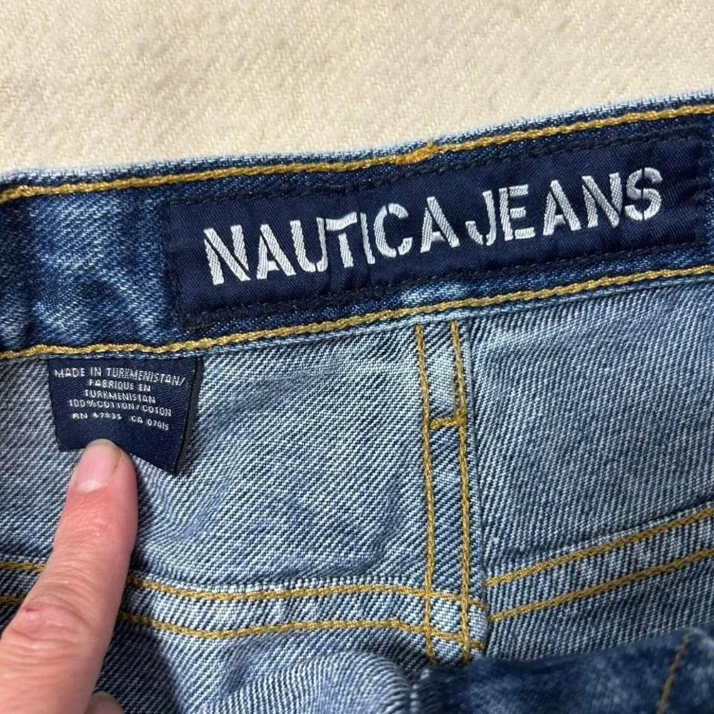 Nautica‎ blue denim shorts #skater Carpenter shorts waist 36